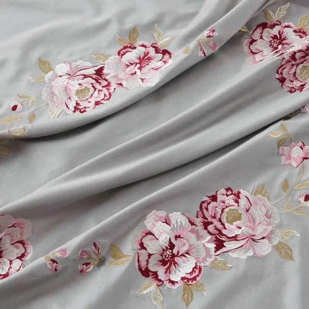 Комплект постельного белья Евро, египетский хлопок PREMIUM 2105-4