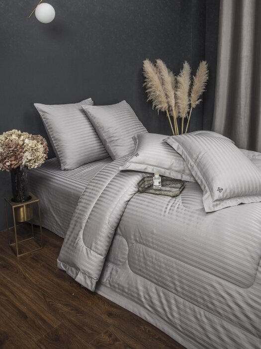 Комплекты для сна Stripe Royal (платина) Egypt Cotton Евро K-ЕВРО-3081 к-т