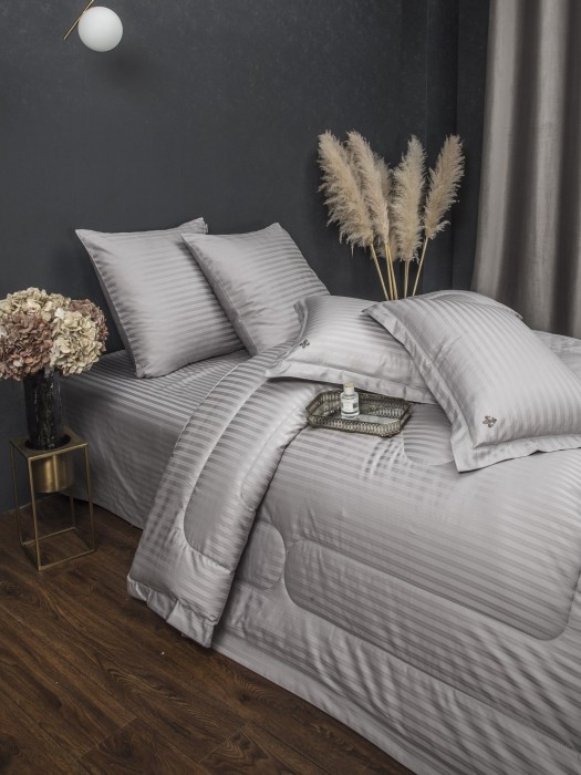 Комплекты для сна Stripe Royal (платина) Egypt Cotton Евро K-ЕВРО-3081 к-т