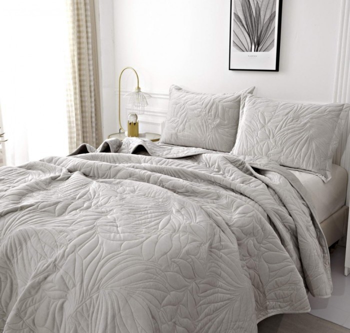 Глория (серебро) Покрывало 160х220