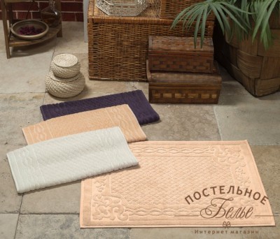 VELDA (абрикос) 50х70см Коврик Махровый