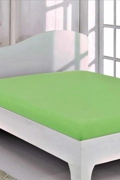 Простынь трикотажная (зеленая) 180x200+30 см на резинке