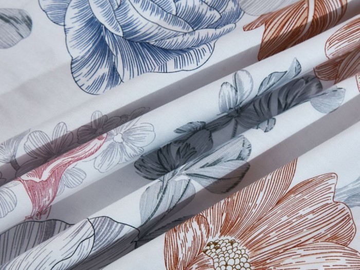 Комплект постельного белья Семейный, печатный сатин 2164-7