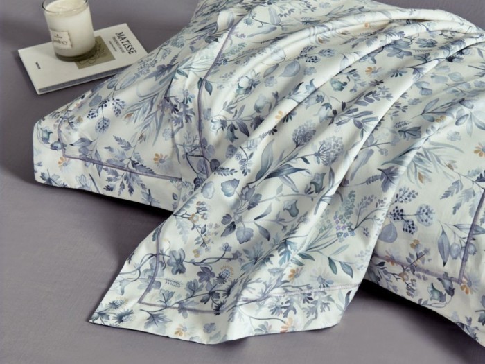 Комплект постельного белья Asabella 1,5-спальный, египетский хлопок Premium 2196-4S