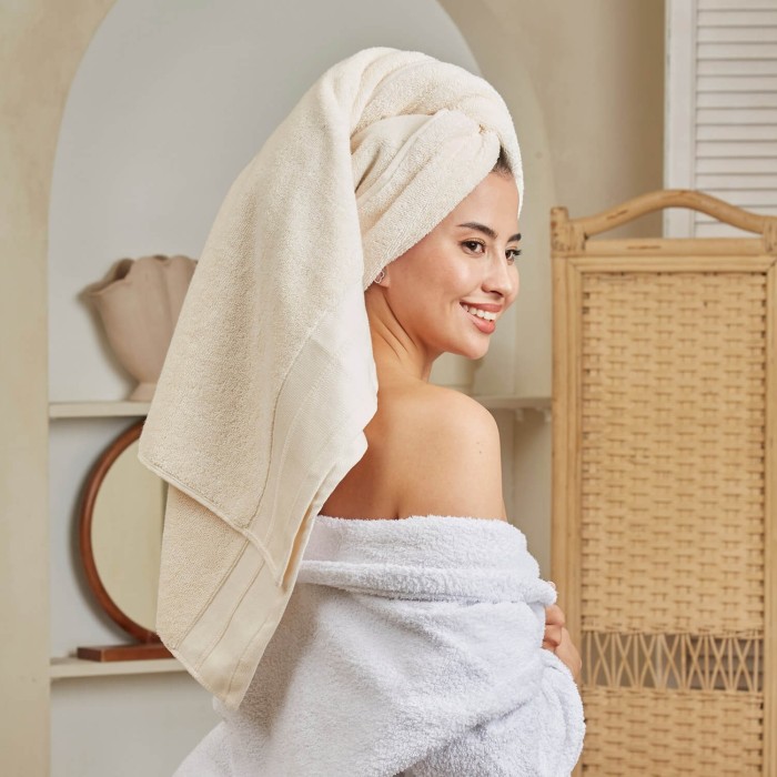 Полотенце банное Шанти 76х142 (кремовый)