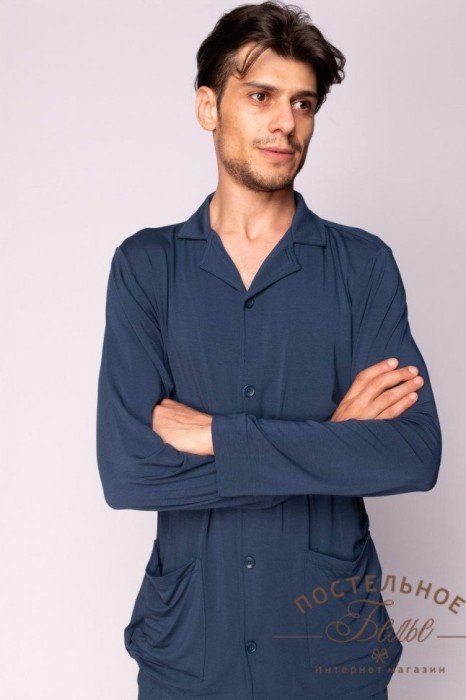 Адам пижама мужская синяя XL