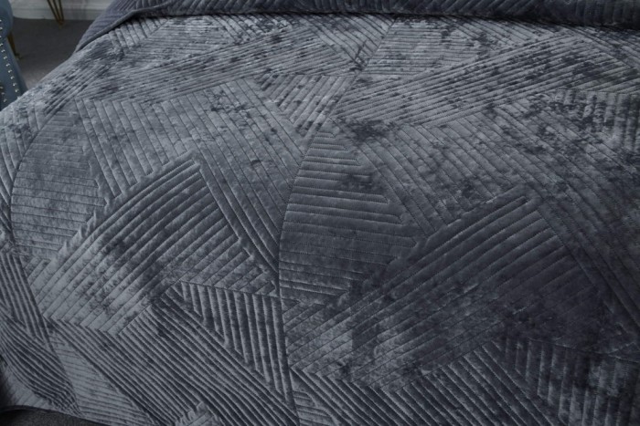 Патрисия (антрацит) Покрывало 160х220