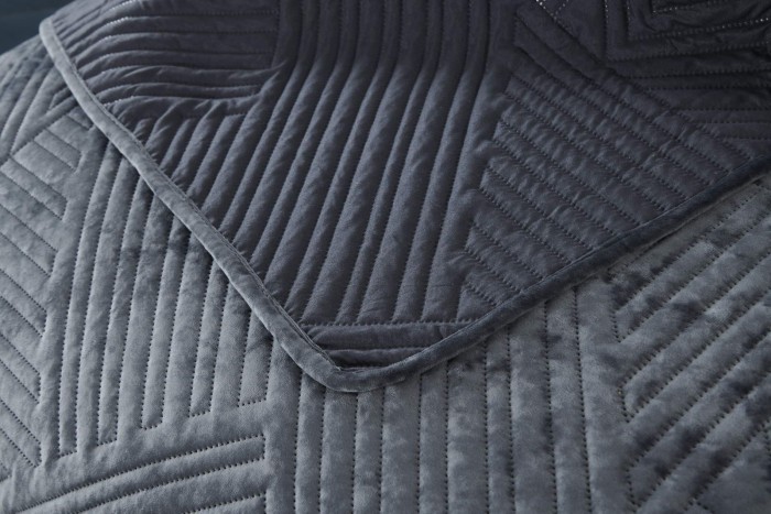 Патрисия (антрацит) Покрывало 160х220