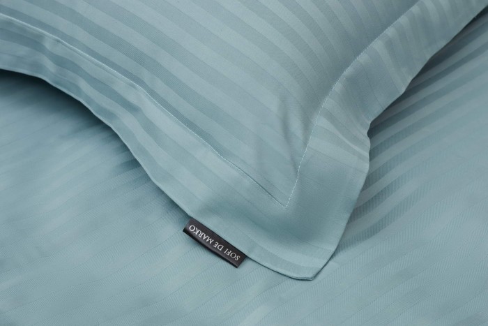 Моне (изумруд) страйп сатин 7Е