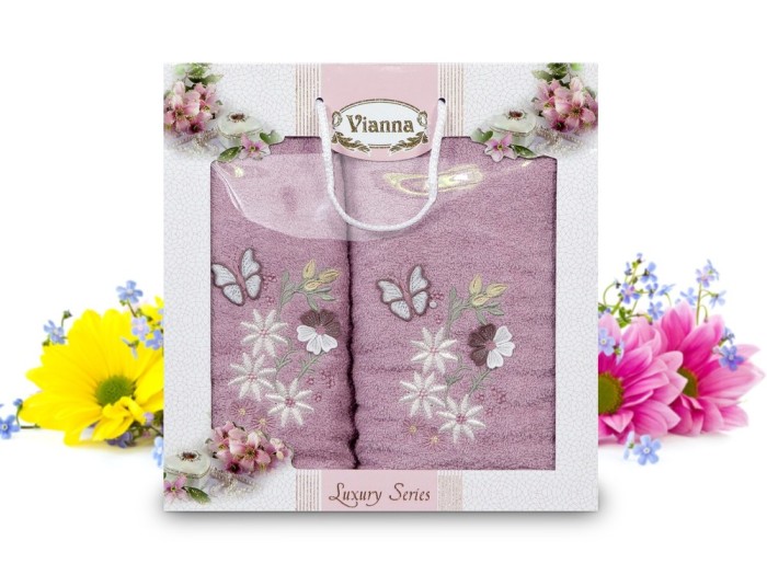 Набор полотенец Vianna Luxury Series (50x90, 70x140) 8014-07