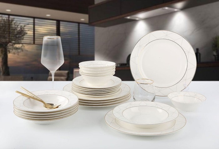 Набор столовой посуды Arya Belle 24 едедмета Белый