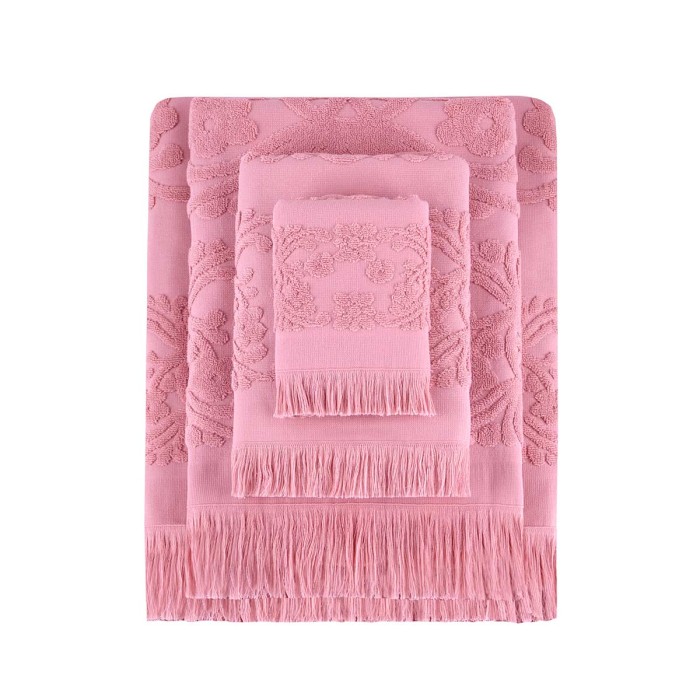Полотенце Arya С Бахромой 70X140 Isabel Soft Коралловый