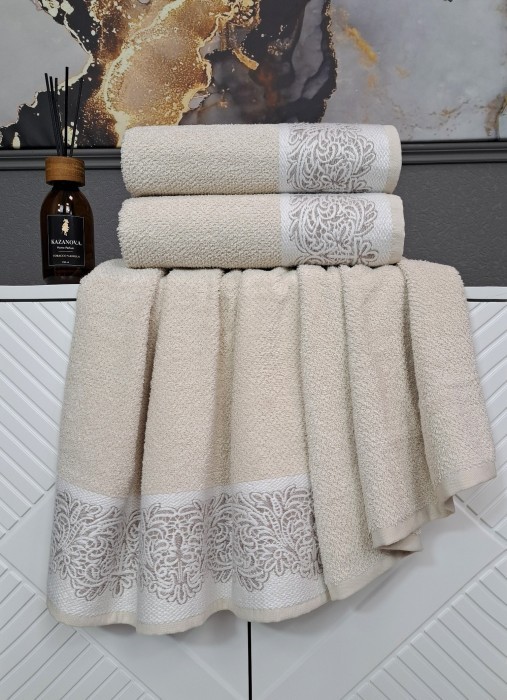 Полотенца Dolce (латте) 50х90см,70х140см