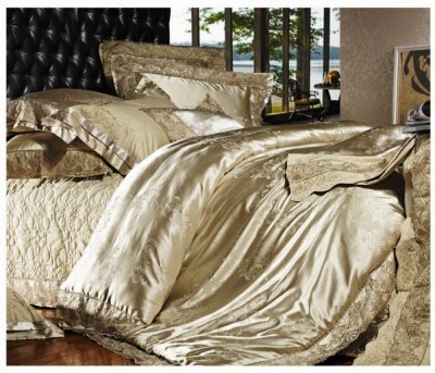 Постельное белье Valtery жаккард с гипюром TJ-08 двуспальное