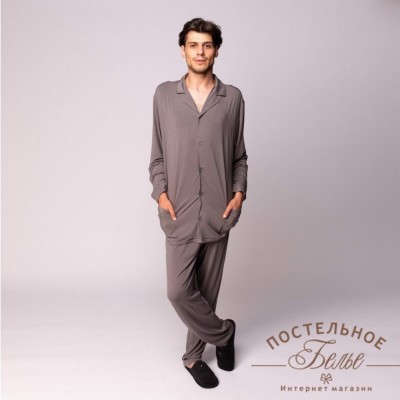 Адам пижама мужская серая L
