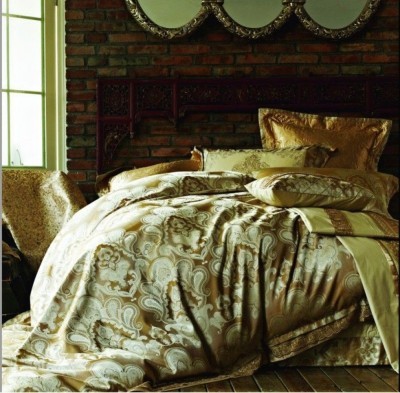 Постельное белье Valtery жаккард с гипюром TJ-13 семейное