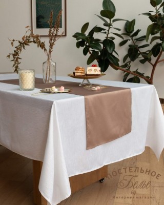 Джинни белая Скатерть 180х280
