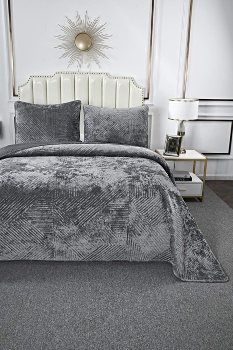 Патрисия (серая) Покрывало 160х220