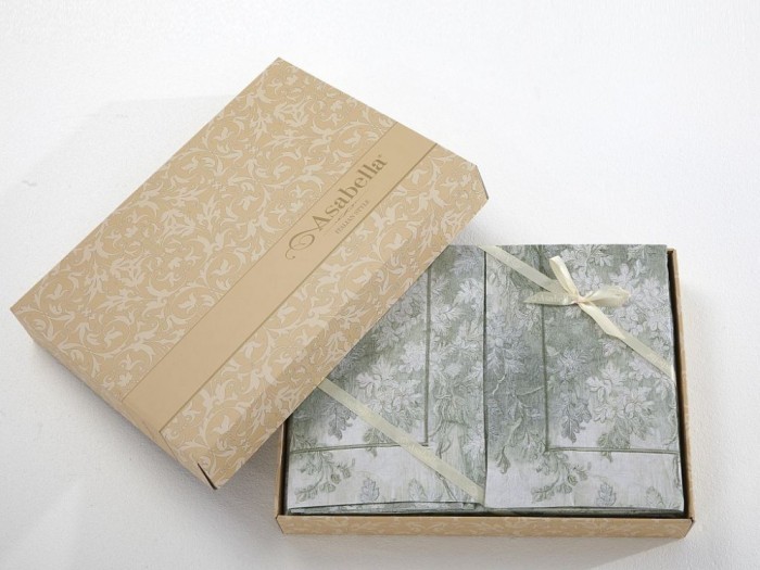 Постельное белье Asabella семейный, фланель 2291-7