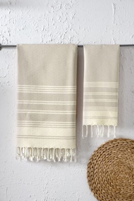 Набор полотенeц Arya с Бахромой 2 ед Diamond Экрю