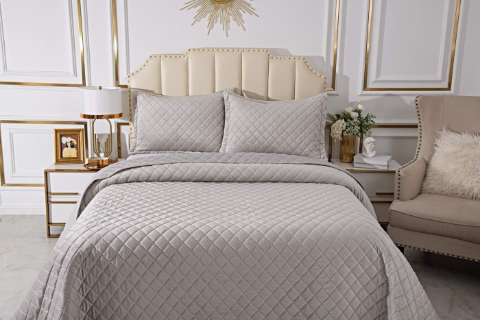 Натаниэль (св серый) Покрывало 160х220