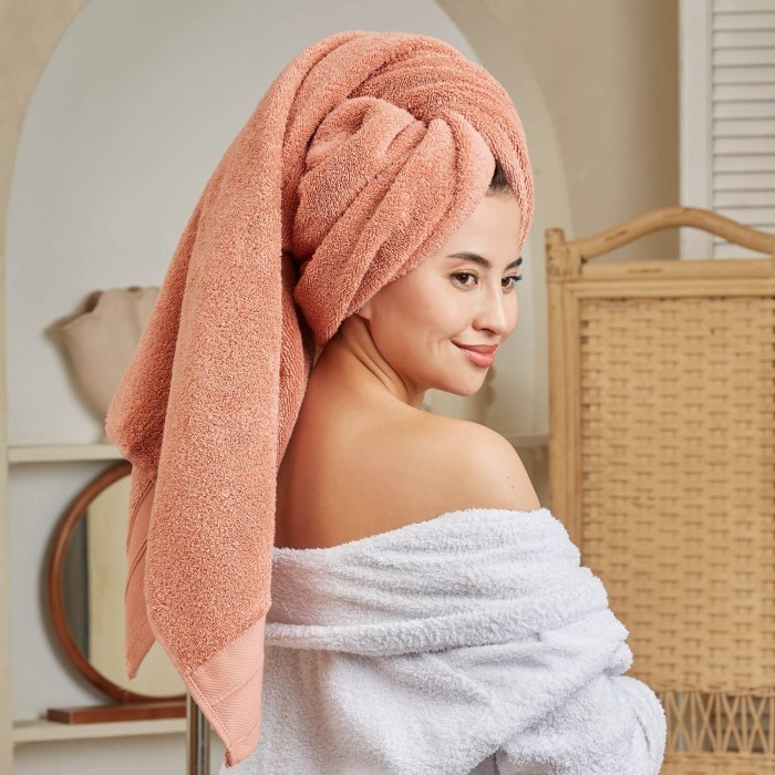 Полотенце банное Шанти 76х142 (терракотовый)