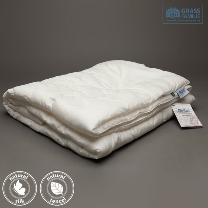 Одеяло стеганное с кантом German Grass SILK FAMILIE BIO всесезонное 200х200