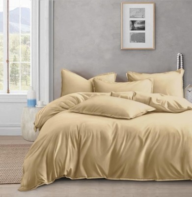 Комплект постельного белья Семейный Сатин Однотонный70х70-2шт и 50х70-2шт ОCA-7-001-Бежевый