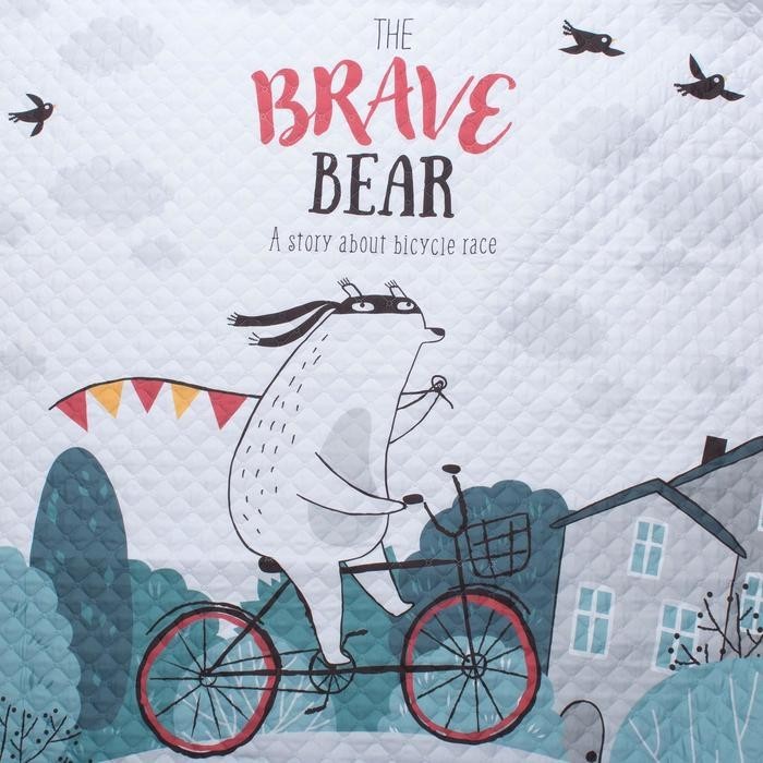 Покрывало "Этель" 1,5 сп Brave bear, 145*210 см, микрофибра