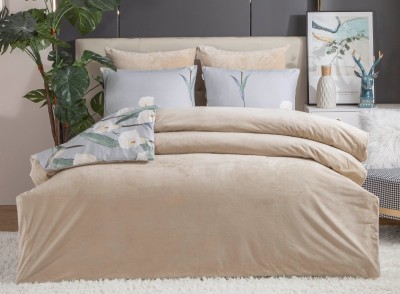 Комплекты постельного белья [М] Аскари (бежевый серебро) Евро 