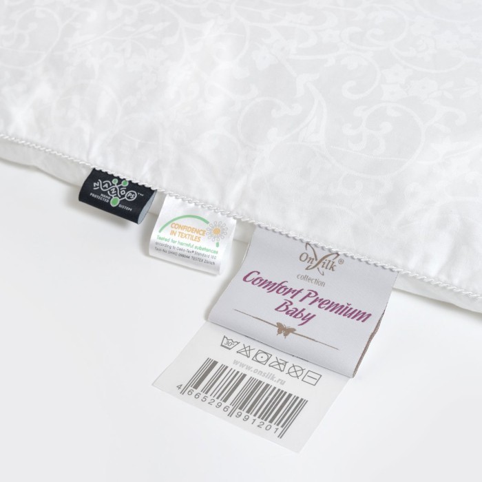 Подушка детская шелковая "Comfort Premium" очень низкая 40х60