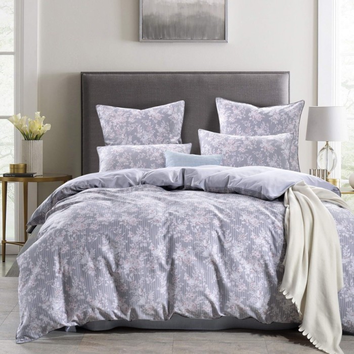 Гретель (серая) Комплект постельного белья сатин Евро 4н