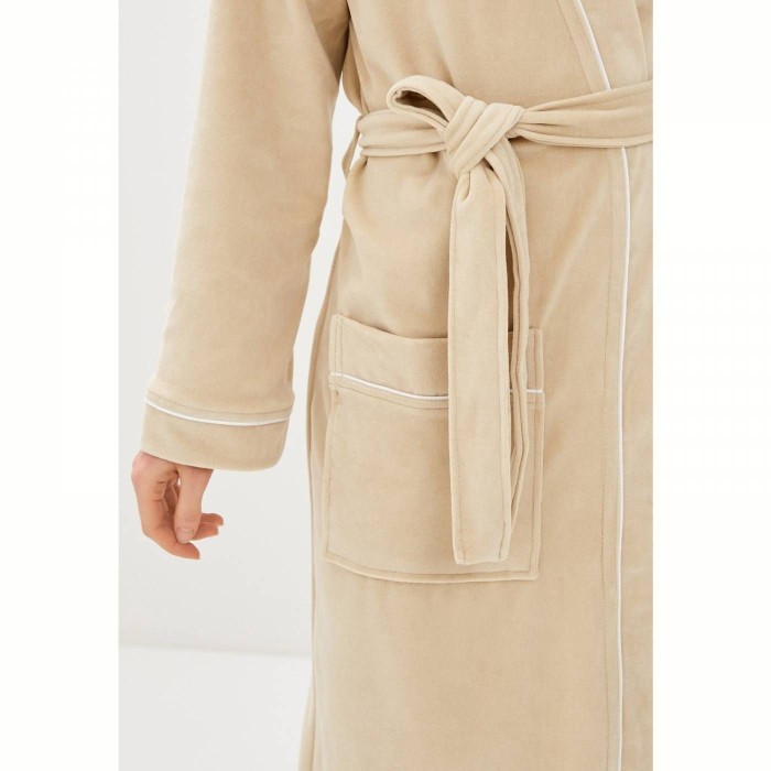 Венера S (беж) Халат велюровый