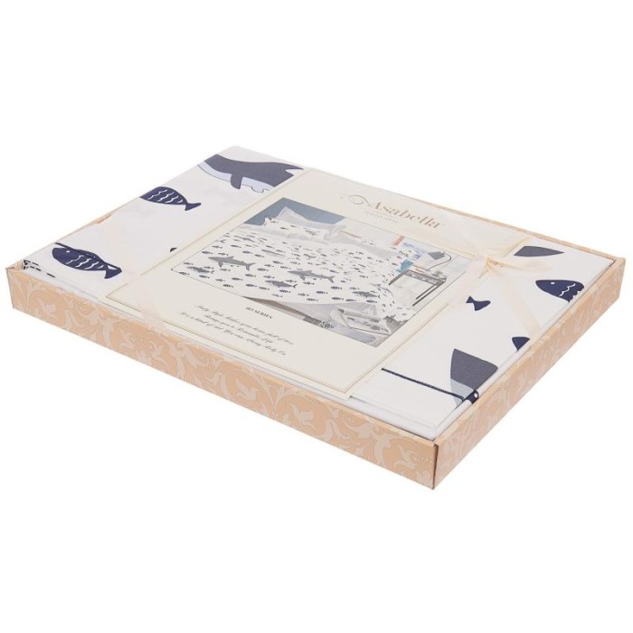 Постельное белье Asabella 403-6 евро печатный сатин