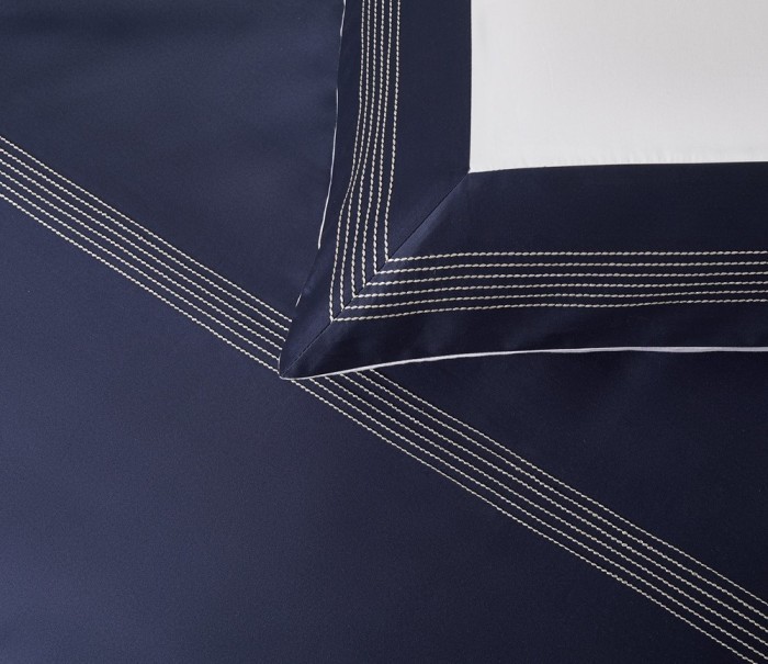 Наволочка декоративная Sharmes "Merrow stich"  50х75(темно-синий)