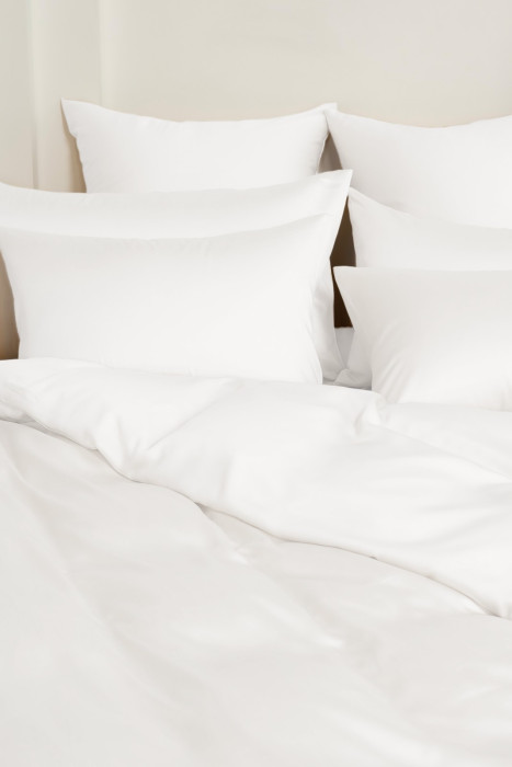 Постельное белье Arctic White Brilliant Grass Евро, 50х70, Простыня на резинке 180х200