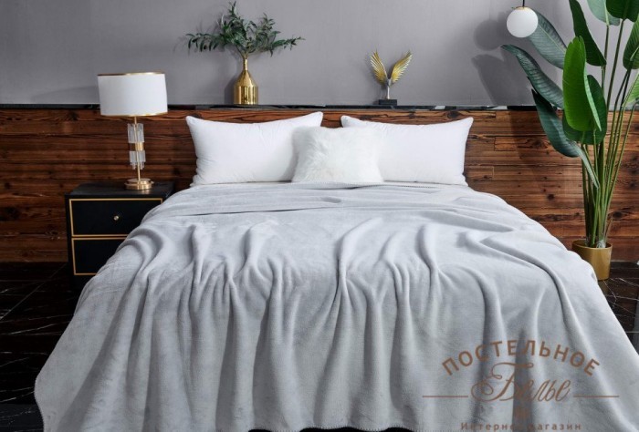 София светло-серое Покрывало 160х220