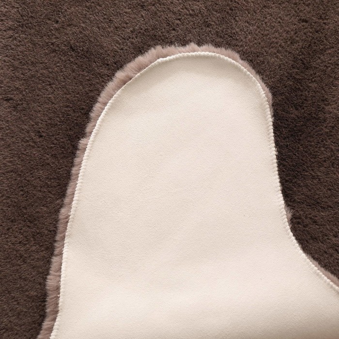 Коврик Плюшевый (шоколад) 80х120