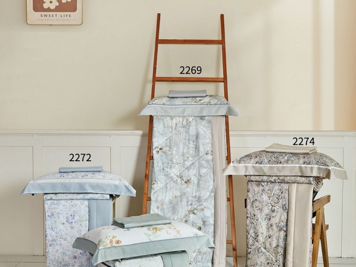 Комплект семейный с двумя летними летним одеялами из фланели-тенсел 160х220 см, 2269-2OSP 