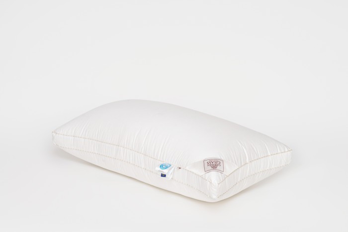 Подушка KING DOWN GRASS трехкамерная 3D средняя с бортиком 50х90