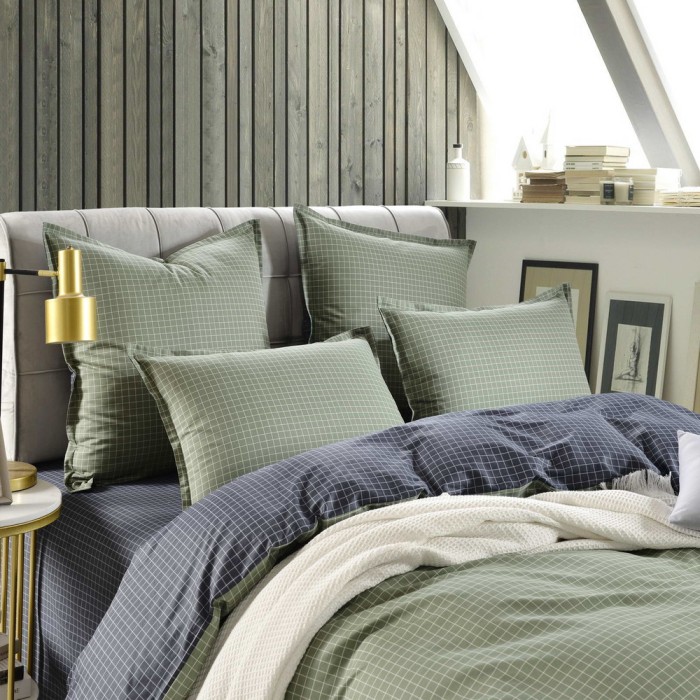 Диксан (хаки) Комплект постельного белья сатин 7Е