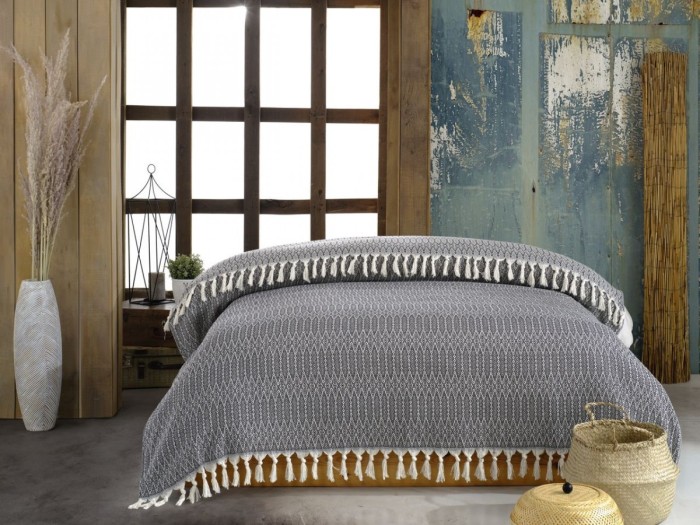 Плед JAKAR цвет черный (BLACK) 200х220