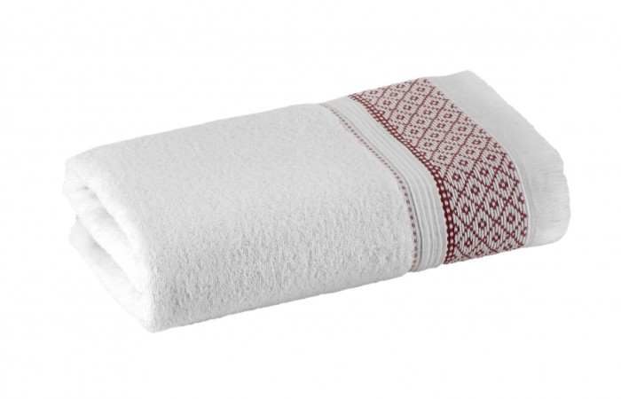 Набор полотенец TAC MAKROME 50х90 / 70х140 красный