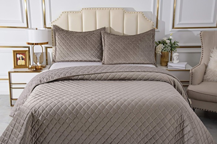 Натаниэль (серый) Покрывало 160х220