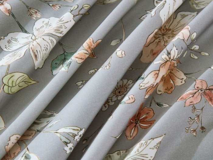 Комплект евро с летним одеялом из фланели-тенсел 200х220 см, 2222-OMP