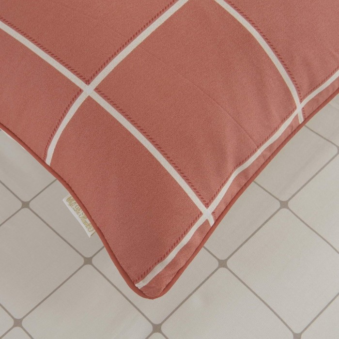 Кингстон (марсала) Комплект постельного белья сатин Евро 4н