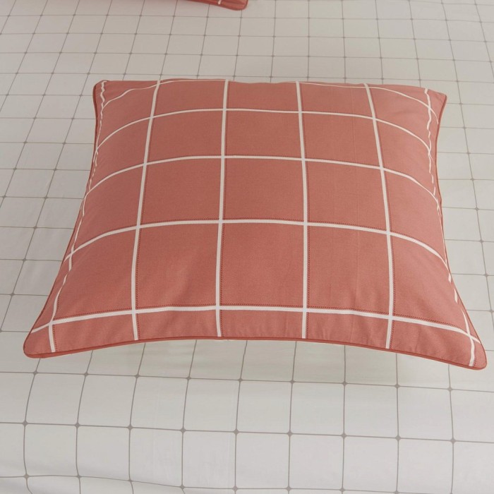 Кингстон (марсала) Комплект постельного белья сатин Евро 4н