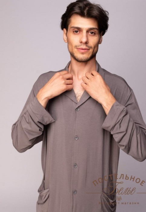 Адам пижама мужская серая XL