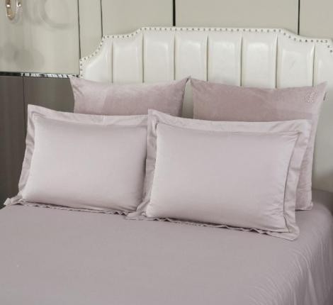 Постельный набор Lindor Premium (пудра жемчуг) Cottonевро