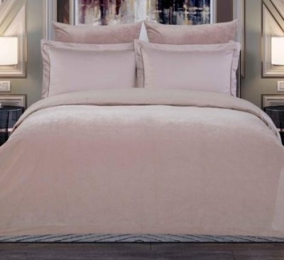 Постельный набор Lindor Premium (пудра жемчуг) Cottonевро